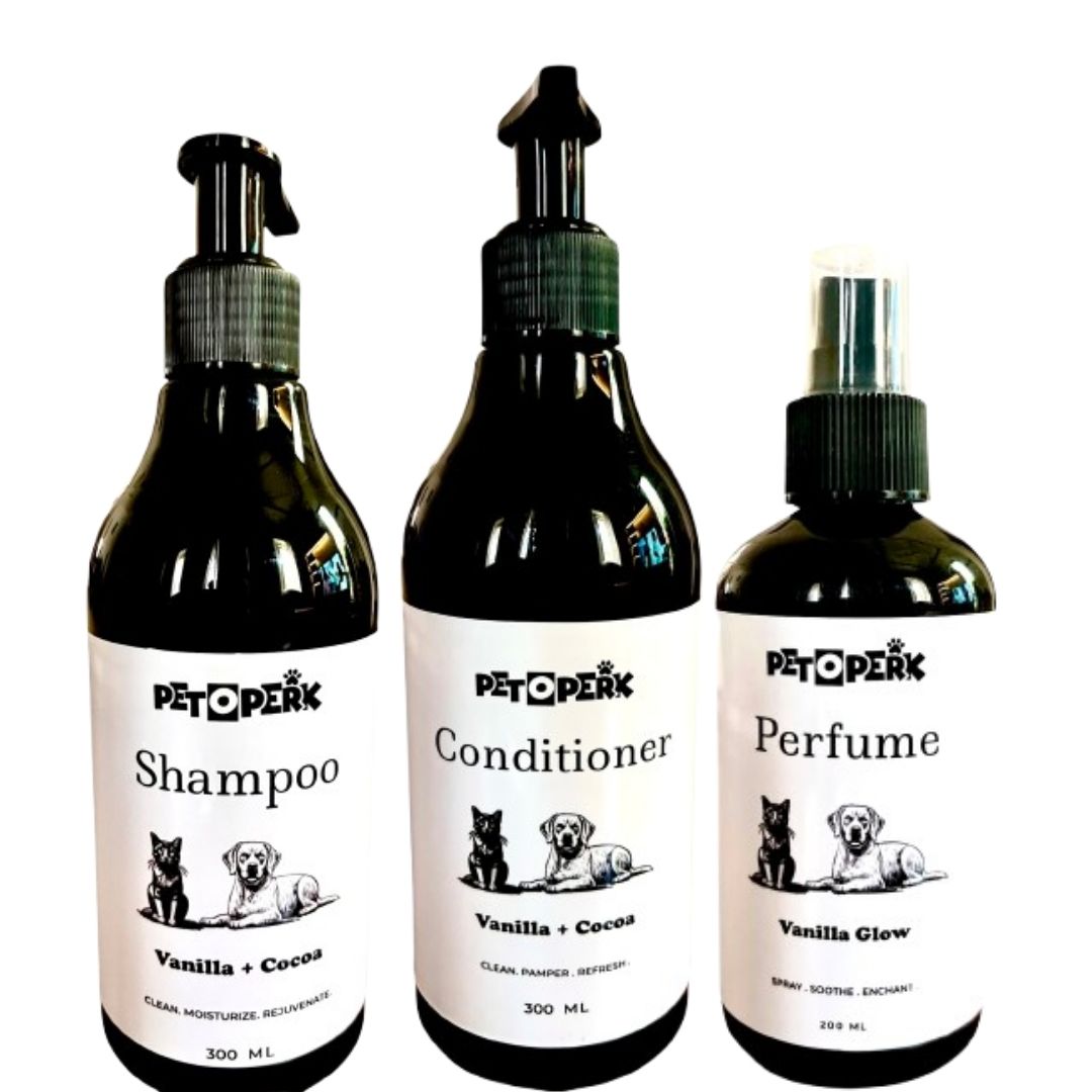 Pet O Perk Vanilla + Cocoa Care Combo Pack